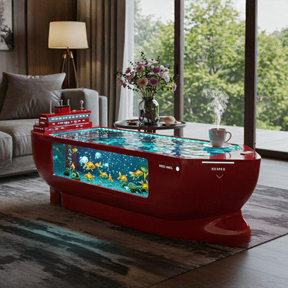 Cargo Ship Aquarium Coffee Tables-US